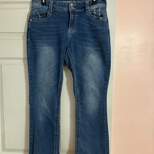 Size 10 Curvy Copper Flash Ladies Boot Cut Stretch Jeans